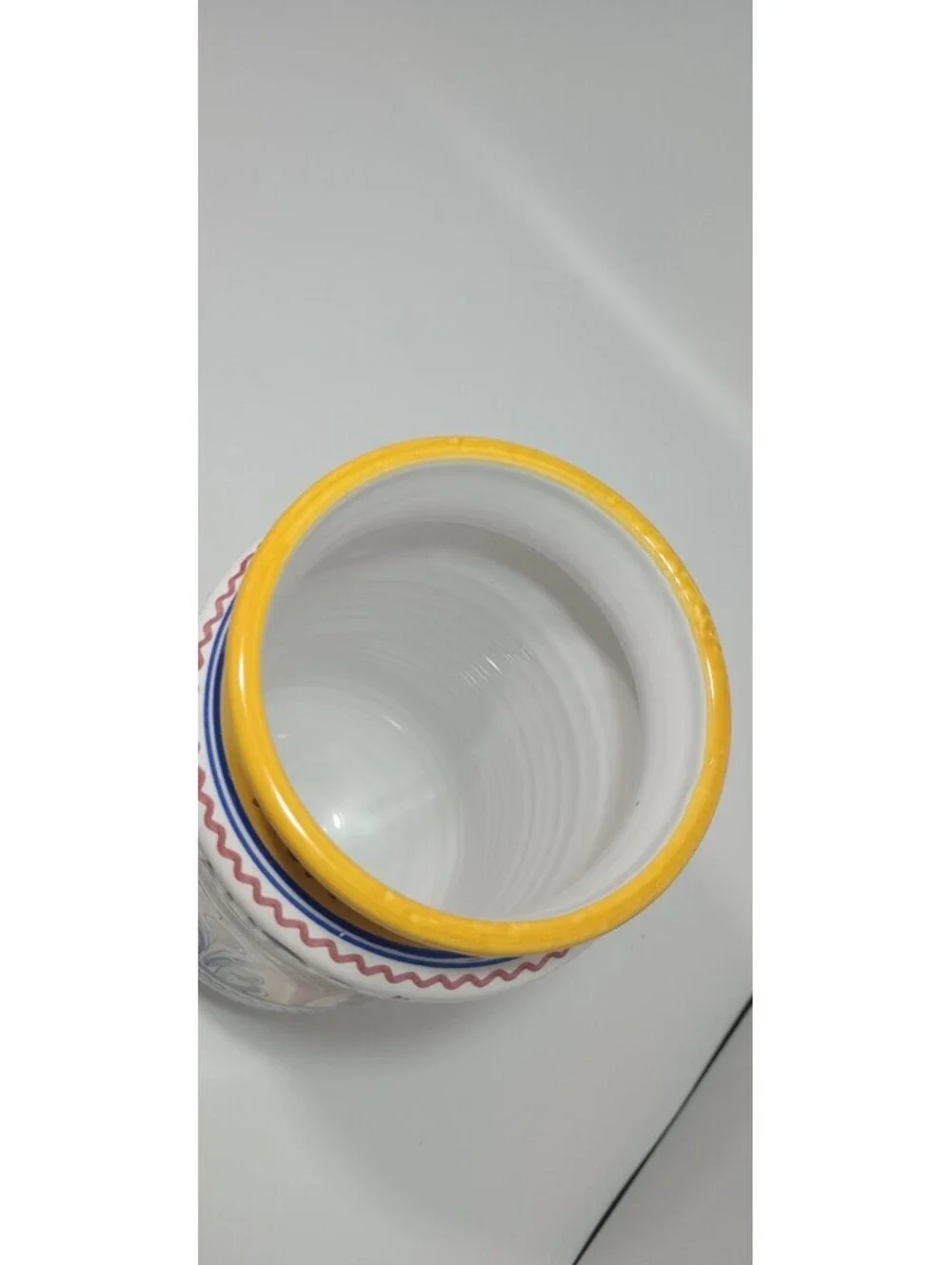 LAURO Bay Leaves Ceramic Kitchen Spice Canister with Lid Made In Spain